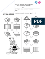 Ficha de Trabajo Comparar Fracciones 4ab