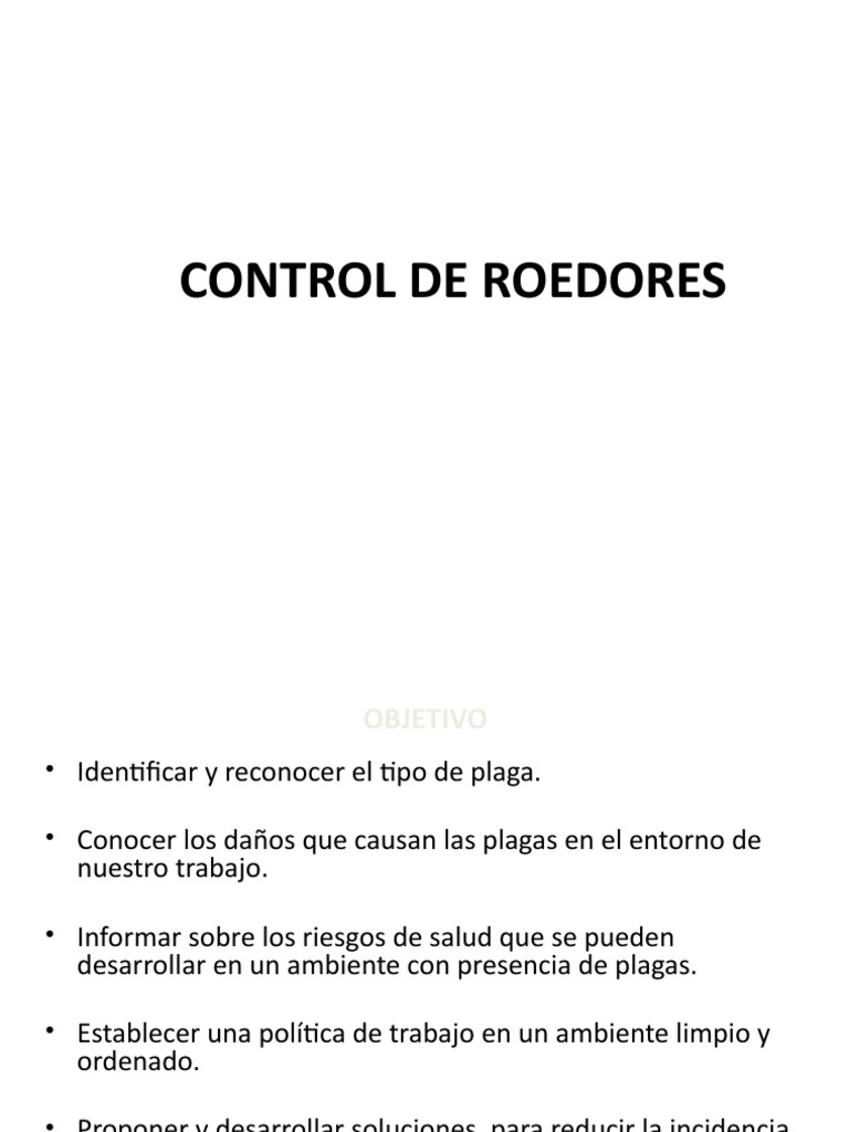 Control Efectivo de Roedores | PDF | Roedor | Alimentos
