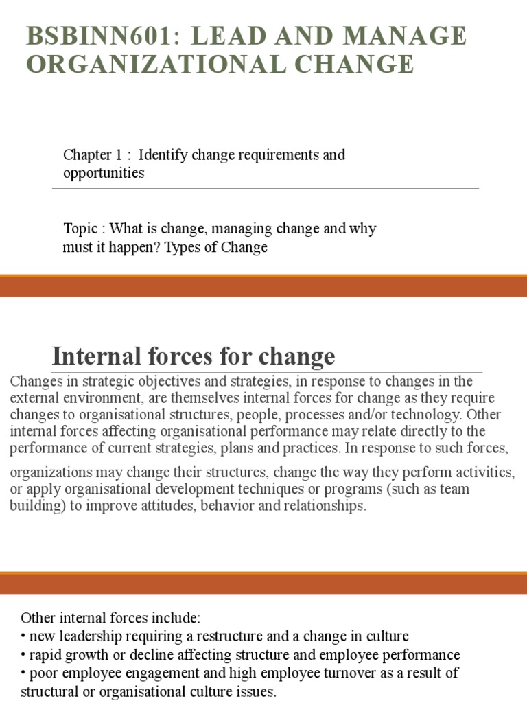 Managing Organizational Change Strategies | PDF | Change Management ...