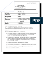 MB0048 Operations Research