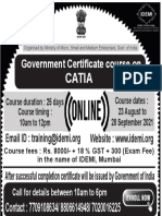 Catia: Government Certificate Course On Government Certificate Course On