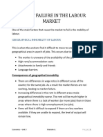 Market Failure in The Labour Market