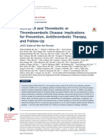 COVID-19 and Thrombotic or Thromboembolic Disease: Implications For Prevention, Antithrombotic Therapy, and Follow-Up