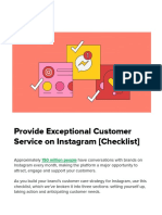 Provide Exceptional Customer Service On Instagram (Checklist)