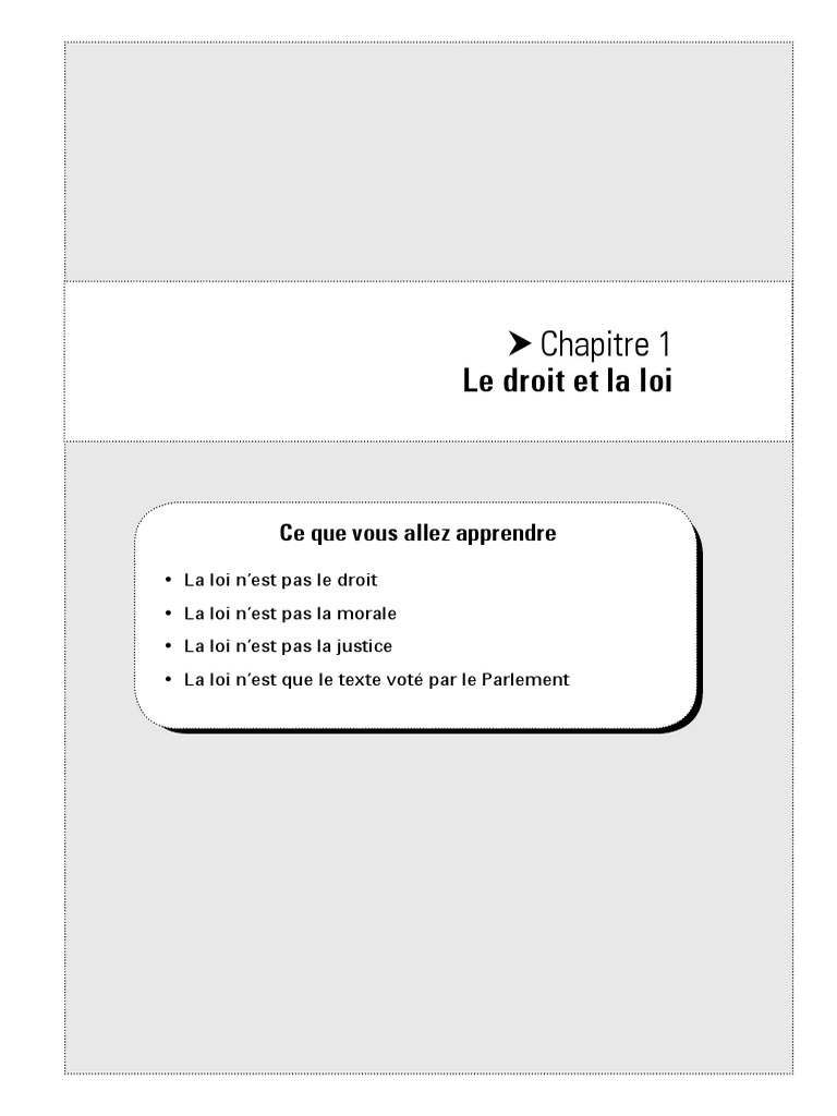 Différence entre Droit et Loi | PDF | Législation | Justice