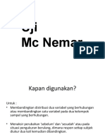 Uji Mc Nemar Untuk Data Nominal