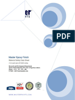 Master Epoxy Finish: Material Safety Data Sheet