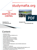 Mech Adaptive Cruise Control Ppt