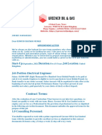 Greener Oil & Gas Employment Lmited Contract Letter