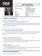 Curriculum Vitae-A Habudin (English) | PDF | Warehouse | Economies