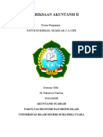 Pemeriksaan Akuntansi Ii: Dosen Pengampu: Fatur Rokhman, Se, MM - Ak.C.A.Cife