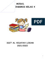 Modul Bahasa Inggris Kelas 4: Sdit Al Hidayah Logam 2021/2022