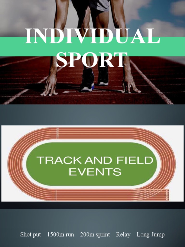 PE Lesson 1 (Individual and Dual Sports) PDF Games Of Physical Skill Individual Sports