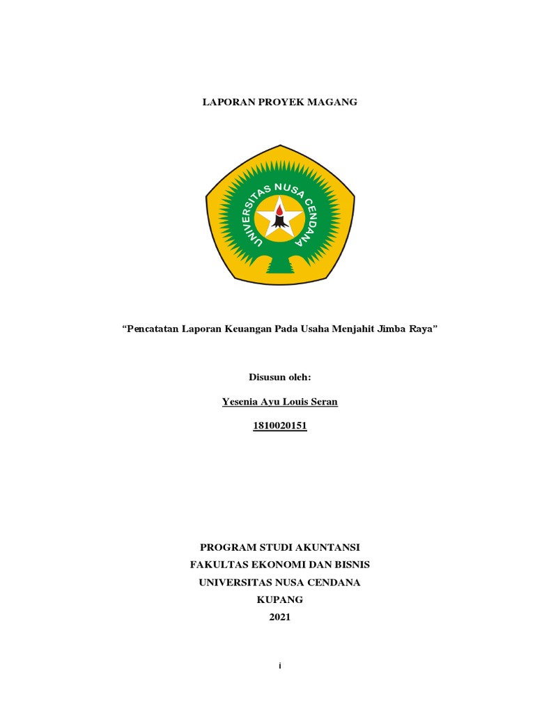 Laporan Project Magang | PDF