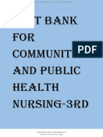 Test Bank For Community and Public Health Nursing Third Edition by Demarco Walsh All Chapters