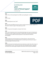 6 Minute English What's The Point of Blood Types?