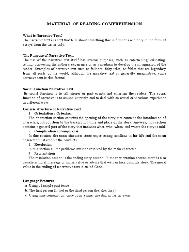 Understanding Narrative Text Types | PDF | Narrative | Snow White