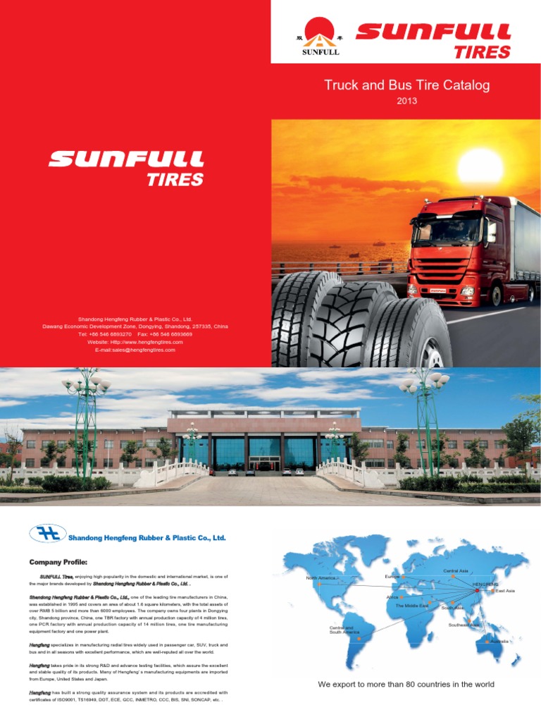 Sunfull Tbr Catalog Pdf Tire Vehicles