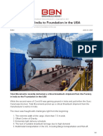 Breakbulk - News-From Factory in India To Foundation in The USA