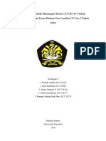 Makalah Upaya Pemerintah Menangani Krisis Ekonomi Dan Peran Hukum Menurut UU 2 Tahun 2020 Kelompok 4