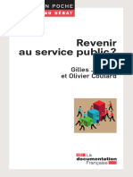 Revenir Au Service Public by Gilles Jeannot, Olivier Coutard