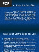 The Central Sales Tax Act 1956