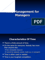 Time Management For Managers