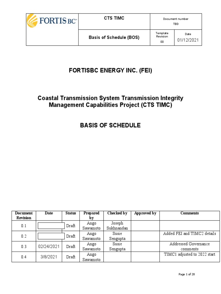 CTSTIMCBasisofScheduleRev0.4 (With Mark-Ups and Updates) - 20210917 ...