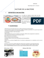 Structure Des Bactéries 2018 2019