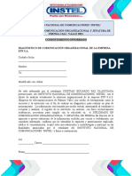 Proyecto Diagnostico Organizacional - Consentimiento Informado PDF