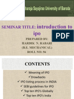 Seminar Title:: Introduction To Ipo