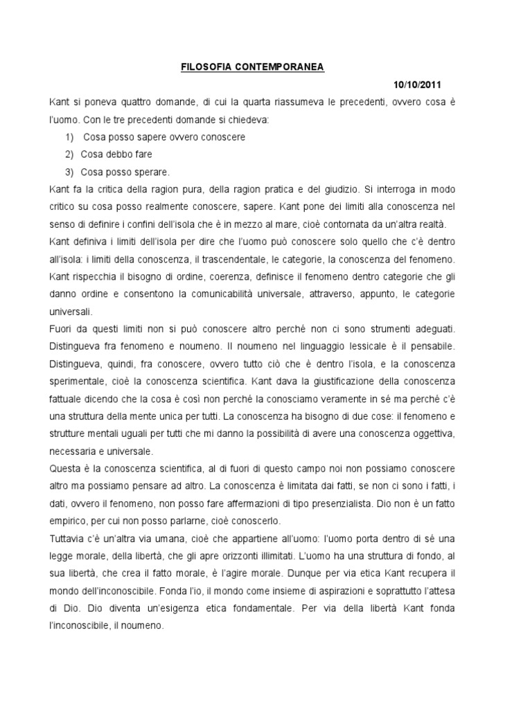 Filosofia Contemporanea PDF
