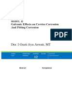 Dra. I Gusti Ayu Arwati, MT: Galvanic Effects On Crevice Corrosion and Pitting Corrosion