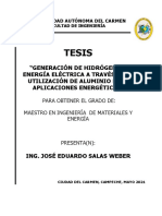 Tesis Producción de Hidrógeno Utilizando Materieles Con Base Aluminio