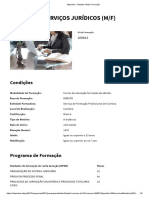 Formação Técnico Serviços Jurídicos Coimbra