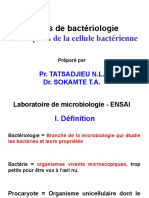 Cours de Bactériologie Chap 1 Description de La Cellule Bactérienne
