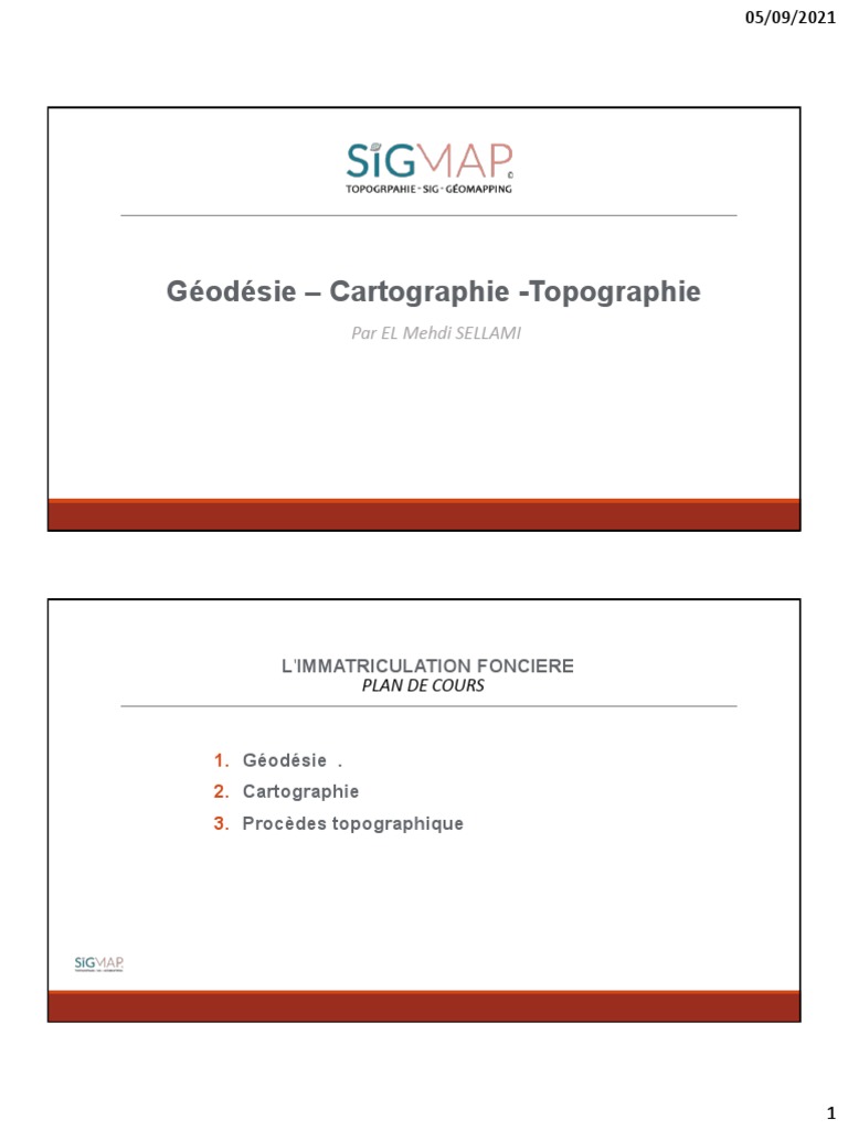 Géodésie et Cartographie: Concepts Clés | PDF | Géodésie | Topographie