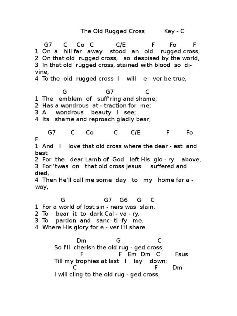 old-rugged-cross-lyrics-chords-pdf