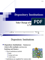 Depository Institutions: Take Charge of Your Finances 1.7.3