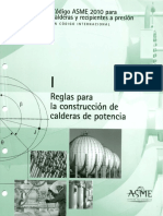 ASME SEC 1 - Reglas para La Construccion de Calderas de Potencia (Español)