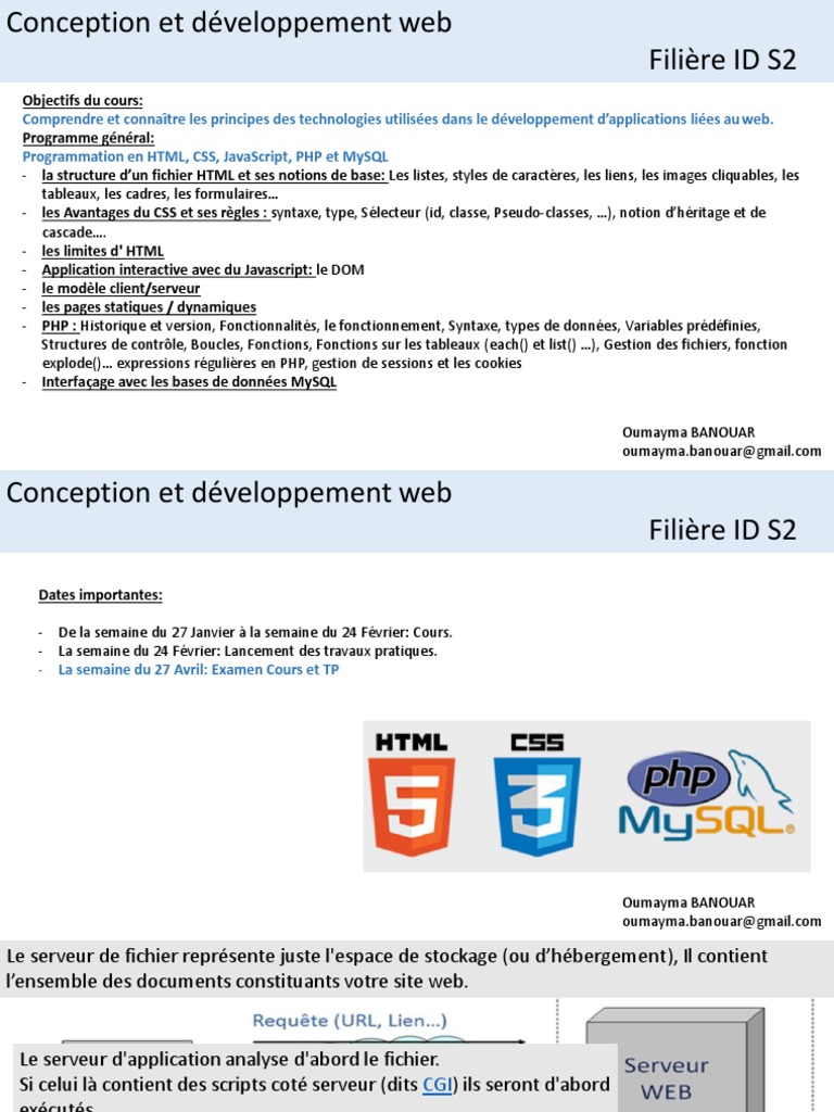 Pourquoi Est il Important De Séparer Le Html Du Css HTML Css3 Js PHP Cours Complet | PDF | Html | Langage de balisage