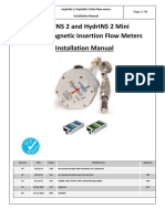 Hydrins 2 and Hydrins 2 Mini Electromagnetic Insertion Flow Meters Installation Manual