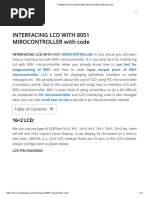 INTERFACING LCD WITH 8051 MIROCONTROLLER With Code