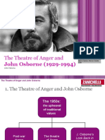 The Theatre of Anger And: John Osborne (1929-1994)