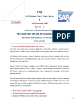 The Institute of Cost Accountants of India: SAP Finance Power User Course & SAP Learning Hub