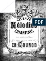 Charles GOUNOD: Quinze Melodies Enfantines, Pour Voix Et Piano