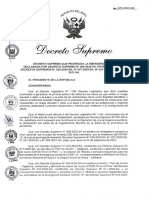 Decreto Supremo N°025-2021-SA