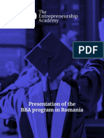Presentation of The BBA Program in Romania