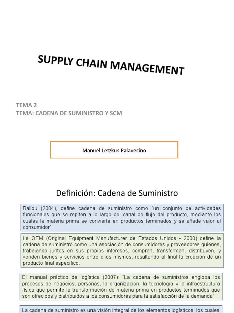 Supply Chain 2 | PDF | Gestión de la cadena de suministro | Logística