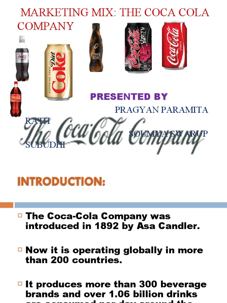 Marketing Mix of Coca Cola